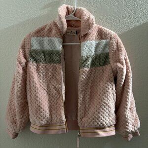 Members Mark Pink warm zipped sweater Size 8 girls